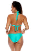 Luli Fama Luli Chic Luxe Stitch Triangle Halter Top